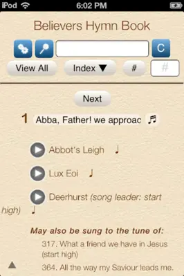 Believers Hymn Book android App screenshot 0